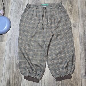 GOLFKNICKERS.com Wool Blend Pants Mens 34 Multicolor Scottsdale Plaid Par 5